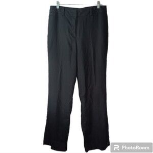 Orvis Pants Women's 10 Black 100% Linen Straight Leg